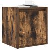 vidaXL Table de chevet murale ch&ecirc;ne fum&eacute; 38x34x40 cm