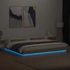 vidaXL Cadre de lit avec lumi&egrave;res LED sans matelas 200x200 cm