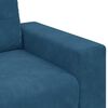 vidaXL | Canap&eacute; en velours bleu | avec coussin Bleu Velours
