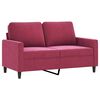 vidaXL Ensemble de canap&eacute;s 4 pcs rouge bordeaux velours