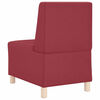 vidaXL Unit&eacute; de Sofa Modulaire Sans Accoudoirs 2 pcs Bordeaux