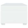 vidaXL Cadre de lit avec matelas Blanc 100 x 200 cm tissu