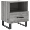 vidaXL Tables de chevet 2 pcs sonoma gris 40x35x47,5 cm