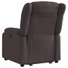 vidaXL Fauteuil inclinable marron fonc&eacute; tissu