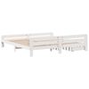 vidaXL Cadre de lit sans matelas blanc 180x200 cm bois massif de pin