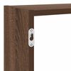 vidaXL &Eacute;tag&egrave;re cube murale 7 compartiments ch&ecirc;ne marron