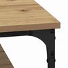 vidaXL Table basse ch&ecirc;ne artisanal 100 x 100 x 40 cm Bois d'ing&eacute;nierie