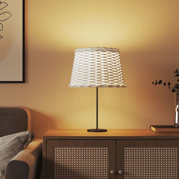 vidaXL Abat-jour blanc &Oslash;40x26 cm osier