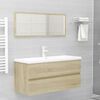vidaXL Ensemble de meubles de salle de bain Ch&ecirc;ne sonoma Agglom&eacute;r&eacute;