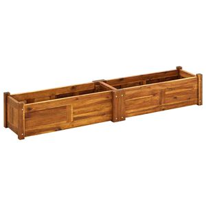 vidaXL Lit sur&eacute;lev&eacute; de jardin Bois d'acacia 150x30x25 cm