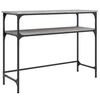 vidaXL Table console sonoma gris 100x35,5x75 cm bois d'ing&eacute;nierie