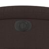 vidaXL Fauteuil inclinable &eacute;lectrique marron fonc&eacute; tissu