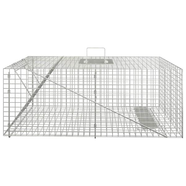 vidaXL Pi&egrave;ge &agrave; animaux 64,5 x 25 x 26,5 cm Fer galvanis&eacute;