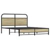 vidaXL Cadre de lit sans matelas 150x200 cm ch&ecirc;ne sonoma