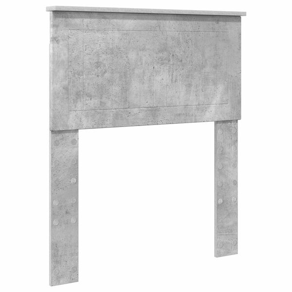 vidaXL T&ecirc;te de lit Gris b&eacute;ton 75 cm Bois d'ing&eacute;nierie