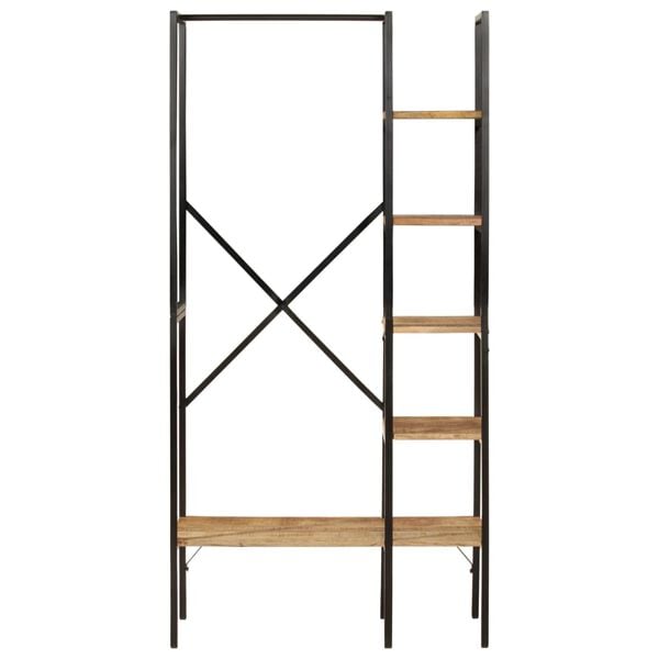 vidaXL Porte-vêtements et étagères 90x40x190cm bois de manguier et fer