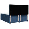 vidaXL Sommier &agrave; lattes de lit avec matelas Bleu 180x200 cm Tissu