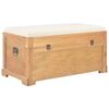 vidaXL Coffre de rangement avec coussin 80x40x40 cm MDF