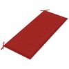 vidaXL Banc de jardin avec coussin 135 cm Bois d'acacia massif Gris