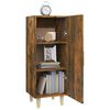 vidaXL Buffet Ch&ecirc;ne fum&eacute; 34,5x34x90 cm Bois d'ing&eacute;nierie