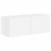 vidaXL Montage mural 6 pcs Blanc brillant