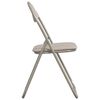 vidaXL Chaise pliante 8 pcs Sable 48 x 43,5 x 81 cm Simili cuir