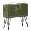 vidaXL Coffre de rangement Style militaire 68x24x66 cm Fer