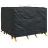 vidaXL Housse pour meubles Uni Noir 135 x 135 x 90 cm tissu