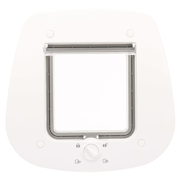 TRIXIE Chati&egrave;re 4 positions pour portes en verre 27 x 27 cm Blanc