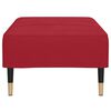 vidaXL Repose-pied Rouge bordeaux 78x56x32 cm Velours