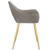 vidaXL Chaises &agrave; manger lot de 2 Gris clair Velours