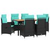 vidaXL Ensemble de repas ext&eacute;rieur 7 pc