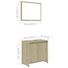 vidaXL Meubles de salle de bain Ch&ecirc;ne sonoma Bois d'ing&eacute;nierie