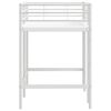 vidaXL Lit mezzanine pour enfants Blanc 99,5 x 190 cm Acier