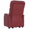 vidaXL Fauteuil Rouge bordeaux Similicuir