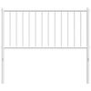 vidaXL T&ecirc;te de lit m&eacute;tal blanc 100 cm