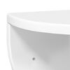 vidaXL &Eacute;tag&egrave;re Murale Blanc brillant 38 x 19 x 19 cm Bois d'ing&eacute;nierie