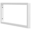 vidaXL Supports d'&eacute;tag&egrave;res pour lavabo 2 pcs blanc rectangulaire acier