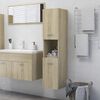 vidaXL Armoire de salle de bain Ch&ecirc;ne sonoma Bois d'ing&eacute;nierie