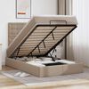 VidaXL Cadre de lit ottoman et matelas cappuccino 120x200cm similicuir