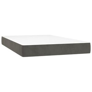 vidaXL Matelas de lit &agrave; ressorts ensach&eacute;s fermet&eacute; moyenne Gris fonc&eacute; 120x200x20 cm