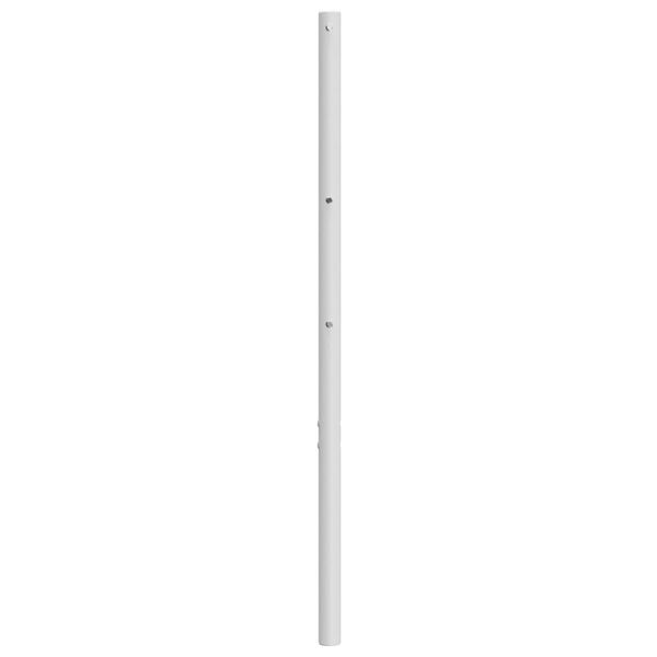 vidaXL T&ecirc;te de lit de remplacement m&eacute;tal blanc 140 cm