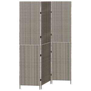 vidaXL Paravent Gris 146 x 180 cm. polyrotin