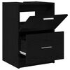 vidaXL Cabinet de salle de bain avec tiroir Ch&ecirc;ne noir 40 x 37 x 59 cm