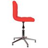 vidaXL Chaises pivotantes &agrave; manger lot de 2 rouge similicuir