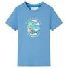 vidaXL T-shirt pour enfants bleu moyen 116
