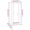 vidaXL Ensemble de meubles TV 2 pcs Blanc Bois d'ing&eacute;nierie
