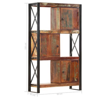 vidaXL Bibliothèque 90x30x150 cm Bois de récupération solide