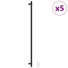 vidaXL Poign&eacute;es d'armoire 5 pcs noir 480 mm acier inoxydable