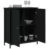 vidaXL Buffet noir 70x30x80 cm bois d'ingénierie